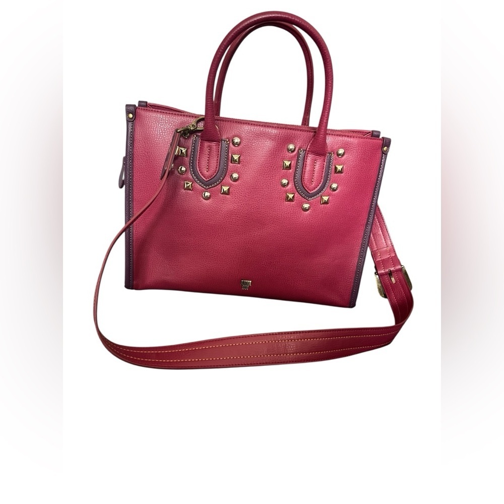 ANNA SUI Studded Leather Two-way Handbag